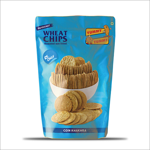With Flour Papdichat Coin Khakhra