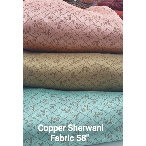 Copper Sherwani Fabric