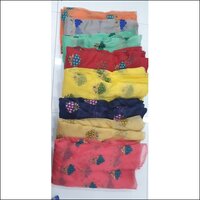 Organza Khadi Embroidery Fabric - 44" Inch Width, 100 cm Length | Washable, Multipurpose Use, Available in All Light & Dark Colours