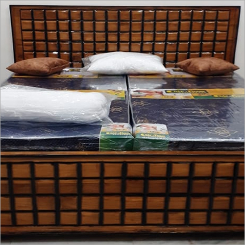 Wooden Teak Tiles Bed