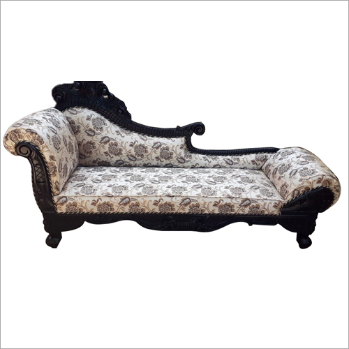 Sheesham Wooden Couch With Black Polish