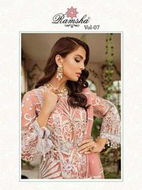 Ramsha Vol 7 Georgette Net Embroidered Pakistani Suit Catalog