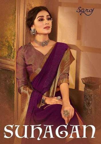 Saroj Textiles Suhagan Vichatri Silk Printed Saree Catalog