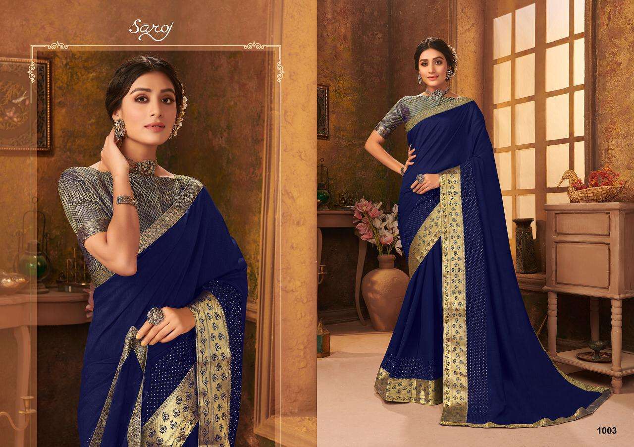 Saroj Textiles Suhagan Vichatri Silk Printed Saree Catalog