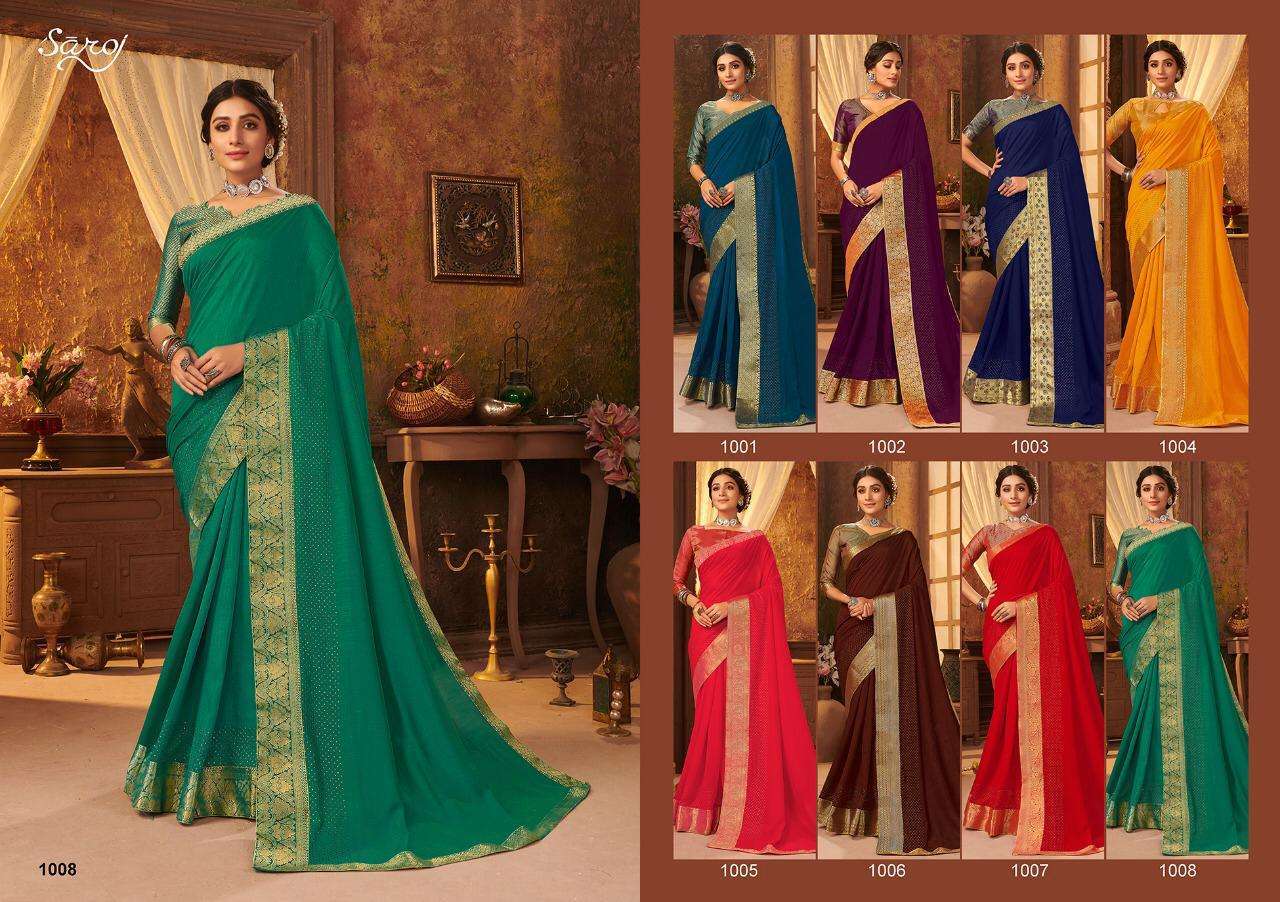Saroj Textiles Suhagan Vichatri Silk Printed Saree Catalog