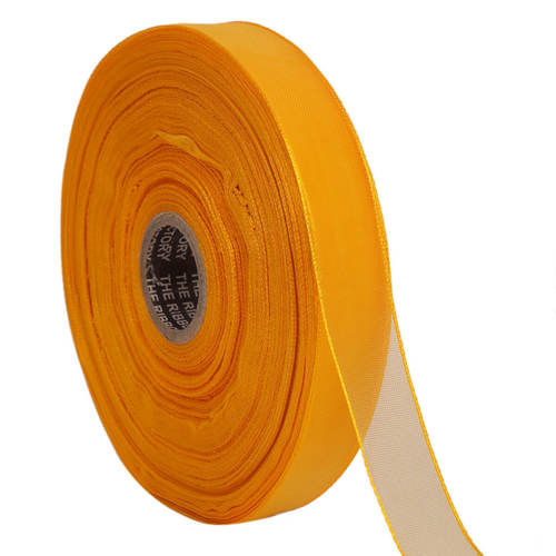 Lurex  Dyed Yellow Ribbons 25mm/1'' Inch Ribbon