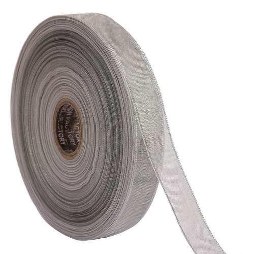 Lurex  Cream Ribbons 25mm/1'' Inch 20mtr Length