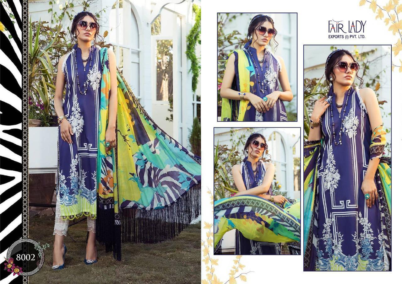 Fair Lady Maria B Pure Jam Satin Digital Printed Pakistani Dress Material Catalog