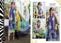 Fair Lady Maria B Pure Jam Satin Digital Printed Pakistani Dress Material Catalog