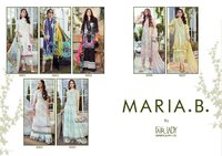 Fair Lady Maria B Pure Jam Satin Digital Printed Pakistani Dress Material Catalog