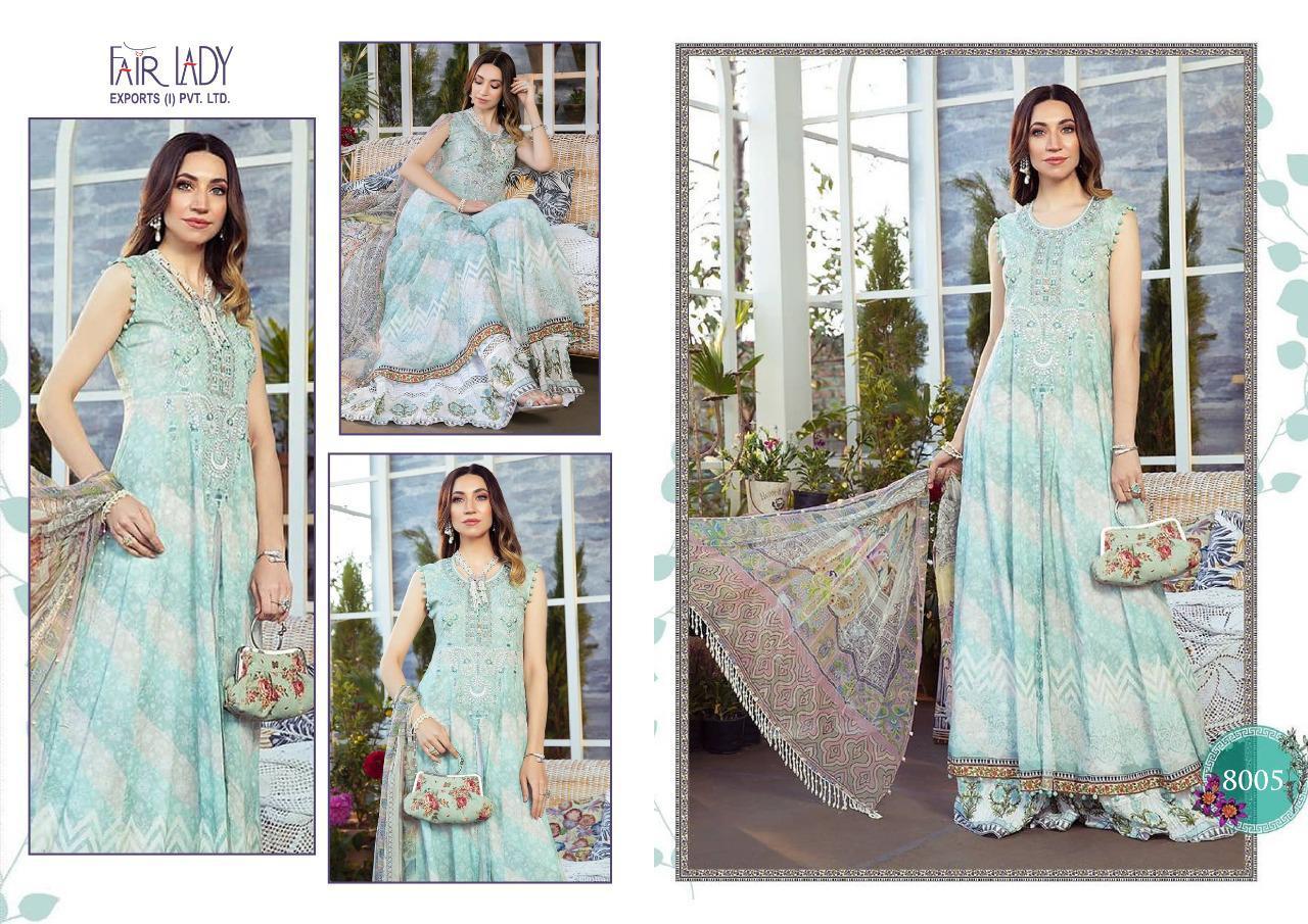 Fair Lady Maria B Pure Jam Satin Digital Printed Pakistani Dress Material Catalog