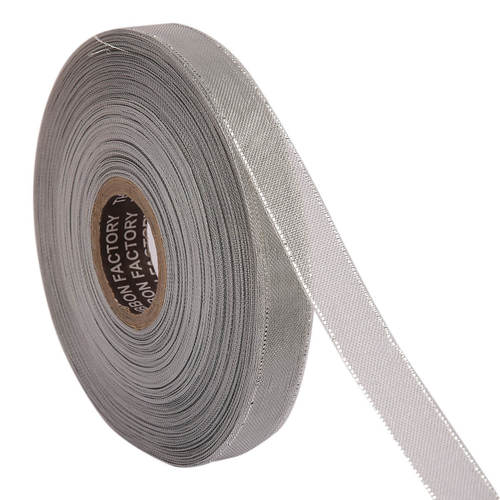 Lurex  Silver Zari Edge Ribbons 25mm/1'' Inch 20mtr Length