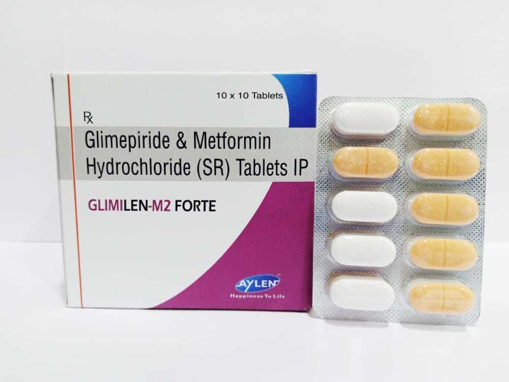 Glimepiride 1/2/3/4 + Metformin 1000mg Tablets
