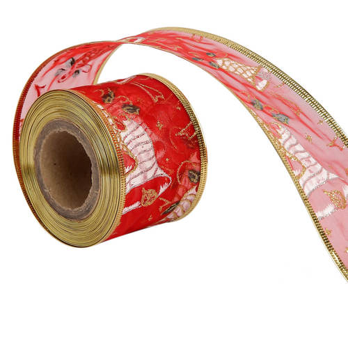 Lurex  Christmas Bells Ribbons  50mm/2'' Inch-10mtr-Length