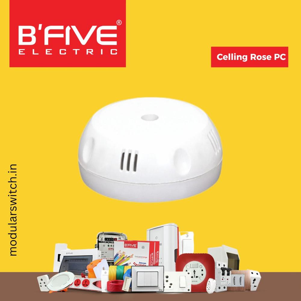 Sqaure Batton Holder - Color: White