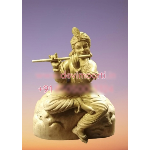 Flute Marble Krishna Statue