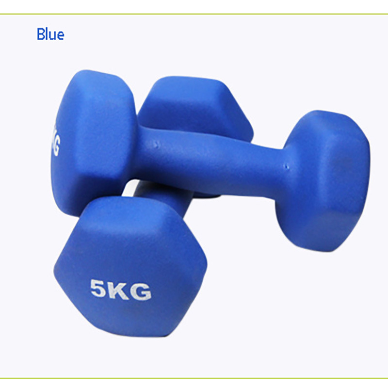 Dumbbell Set Hexagonal Frosted Barbell
