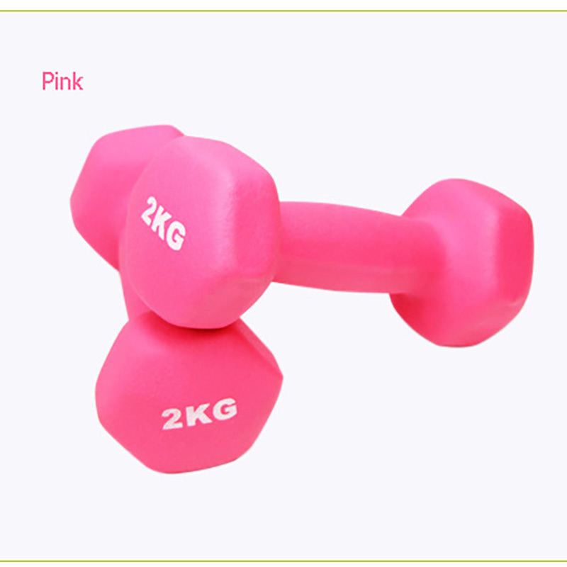 Dumbbell Set Hexagonal Frosted Barbell