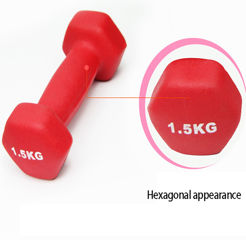 Dumbbell Set Hexagonal Frosted Barbell