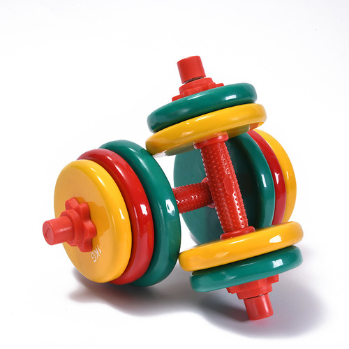 Body Exercise Colorful Neoprene Cast Iron Plastic Dip Dumbbell Weight Set