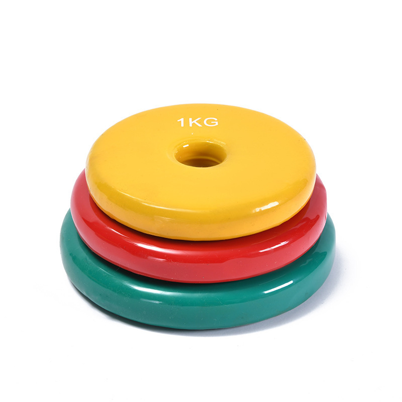 Body Exercise Colorful Neoprene Cast Iron Plastic Dip Dumbbell Weight Set