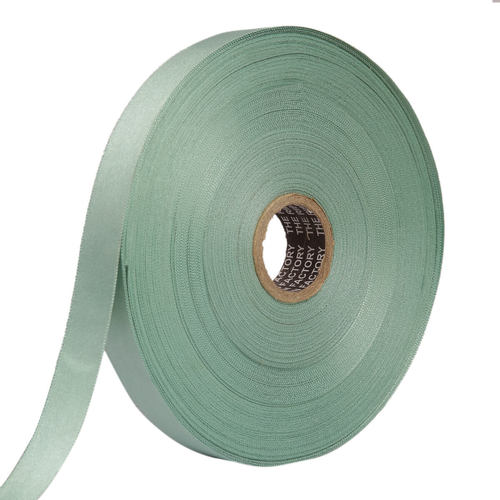 Double Satin NR a   Sage Green Ribbons 25mm /1'inch 20mtr Length