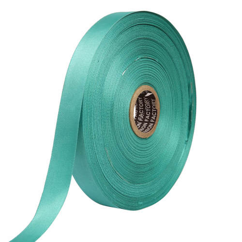 Double Satin NR Turquoise Green Ribbons 25mm/1''inch 20mtr Length
