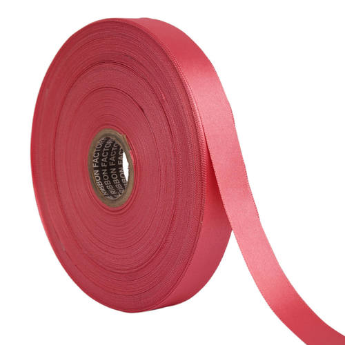 Double Satin NR â Punch Pink Ribbons25mm/1''inch 20mtr Length