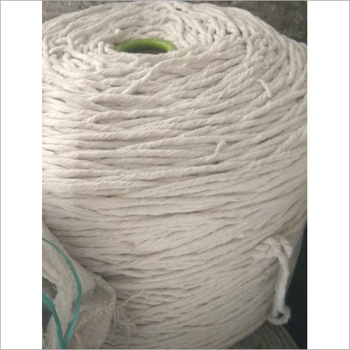 Washable Cotton White Mop Yarn