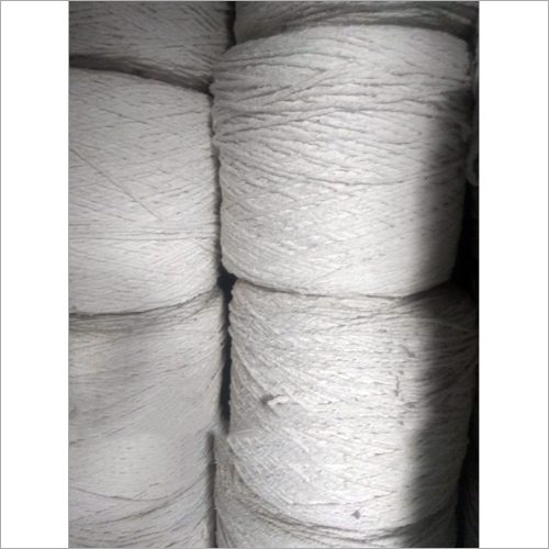 Double Bleach Yarn - 100% Cotton, Twisted Structure, Washable, Durable | White, Plain Finish