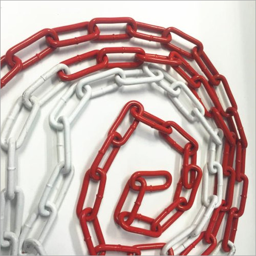 Red White Plastic Link Chain
