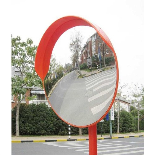 Red Parking Convex Mirror