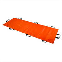 Folding Emergency Stretcher - Durable Waterproof Pvc, Manual Operation, Orange Color | 150 Kg Load Capacity, Non-slip Grip Handles, Quick Cleaning, Portable Design