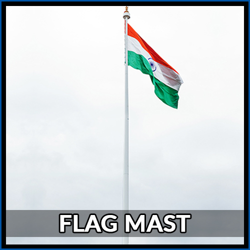 Hot Dip Galvanization Flag Mast Pole