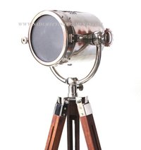 Chrome Finish Floor Standing Searchlight