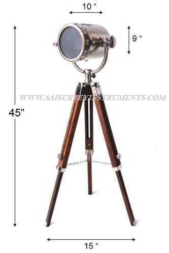 Chrome Finish Floor Standing Searchlight