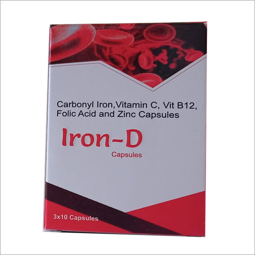 Carbonyl Iron Vitamin  C Vit B12 Folic Acid And Zinc Capsules