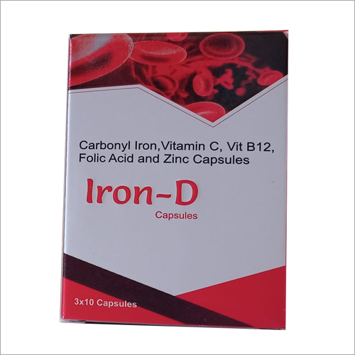 Carbonyl Iron Vitamin  C Vit B12 Folic Acid and Zinc Capsules