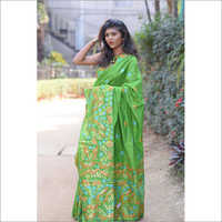 Ladies Handloom Jamdani Saree - Cotton Blend, Lightweight , Multicolor With Intricate Printed Design For Casual Wear
