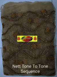 Net Ton to tone Sequence fabric