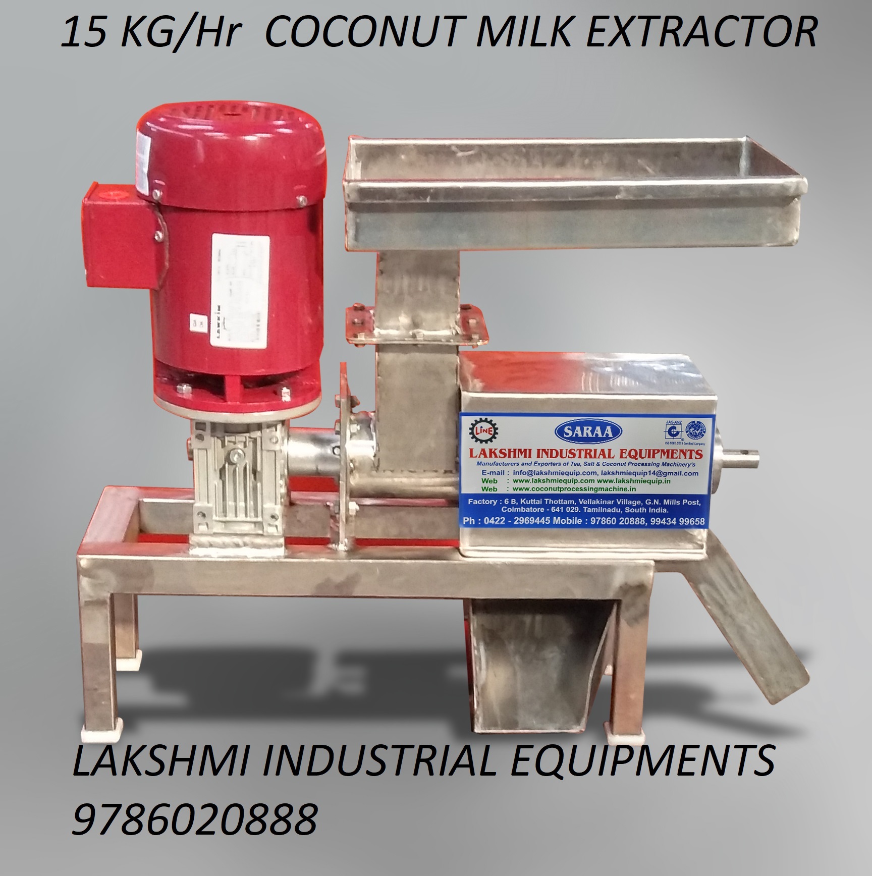 15Kg Coconut Milk Extractor