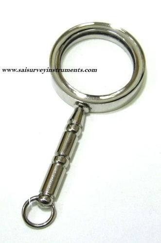 Chrome Brass Handle Magnifying Glass