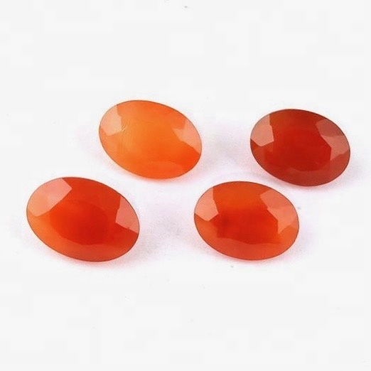 7x9mm Carnelian Faceted Oval Loose Gemstones