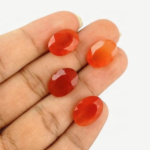 10x12mm Carnelian Faceted Oval Loose Gemstones