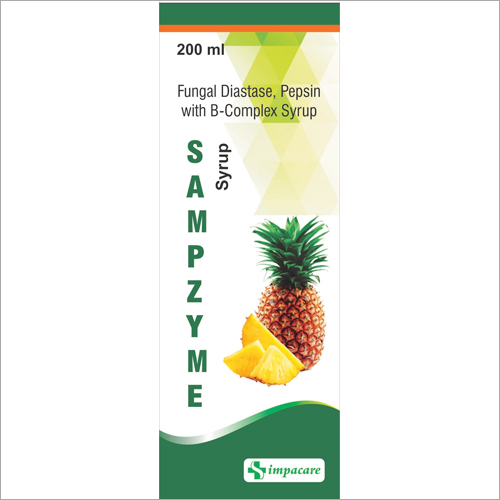 200 Ml Fungal Diastase Pepsin With B Complex Syrup General Medicines