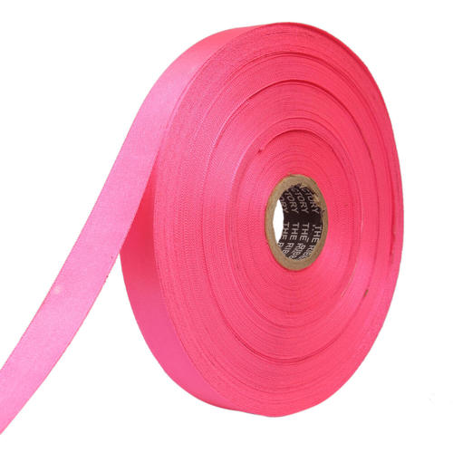 Double Satin NR a   Bubblegum Pink Ribbons25mm/1'inch 20mtr Length