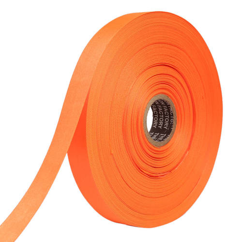 Double Satin NR  Tiger Orange Ribbons25mm/1''inch 20mtr Length