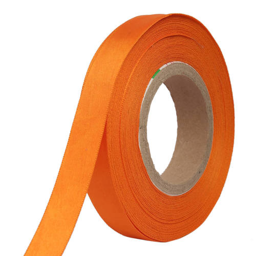 Double Satin NR  Orange Ribbons25mm/1''inch 20mtr Length