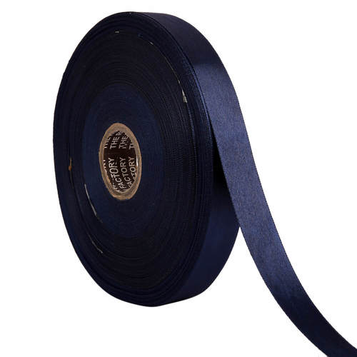Double Satin NR  Navy Blue Ribbons25mm/1''inch 20mtr Length