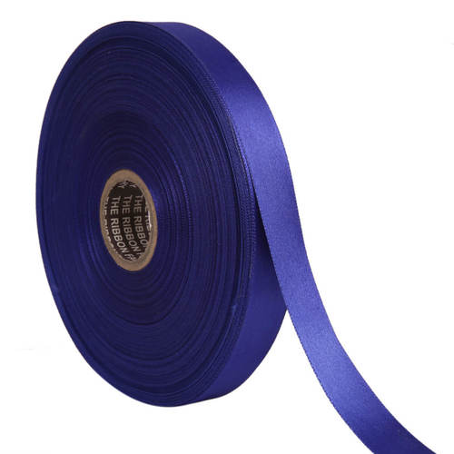 Double Satin NR  Royal Blue Ribbons25mm/1''inch 20mtr Length